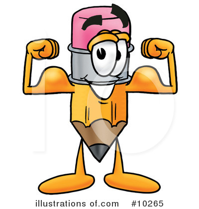 Royalty-Free (RF) Pencil Clipart Illustration by Mascot Junction - Stock Sample #10265