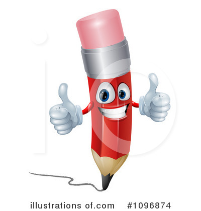 Royalty-Free (RF) Pencil Clipart Illustration by AtStockIllustration - Stock Sample #1096874