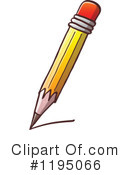 Pencil Clipart #1195066 by Zooco
