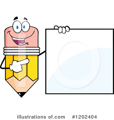 Pencil Character Clipart #1202404 by Hit Toon