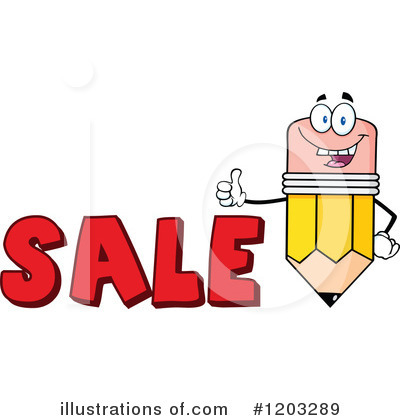 Pencil Character Clipart #1203289 by Hit Toon