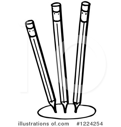 Royalty-Free (RF) Pencil Clipart Illustration by Picsburg - Stock Sample #1224254
