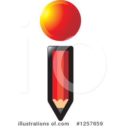 Pencil Clipart #1257659 by Lal Perera