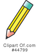Pencil Clipart #44799 by Lal Perera