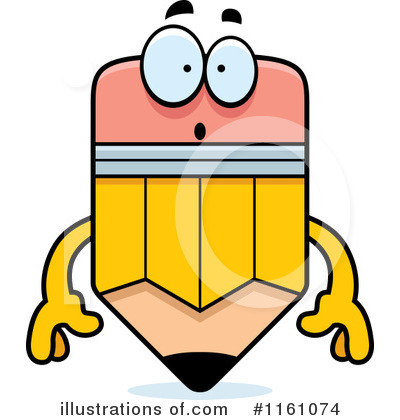 Royalty-Free (RF) Pencil Mascot Clipart Illustration by Cory Thoman - Stock Sample #1161074