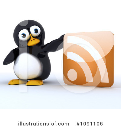 Royalty-Free (RF) Penguin Clipart Illustration by KJ Pargeter - Stock Sample #1091106