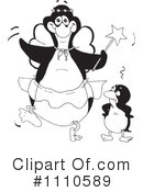 Penguin Clipart #1110589 by Dennis Holmes Designs