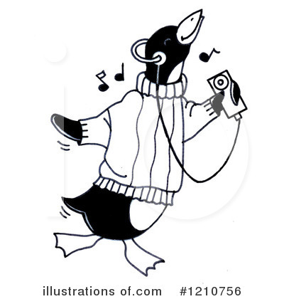 Royalty-Free (RF) Penguin Clipart Illustration by LoopyLand - Stock Sample #1210756