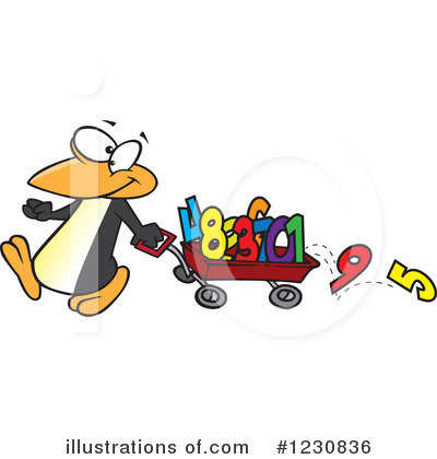 Royalty-Free (RF) Penguin Clipart Illustration by toonaday - Stock Sample #1230836