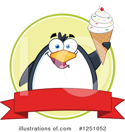 Royalty-Free (RF) Penguin Clipart Illustration by Hit Toon - Stock Sample #1251052