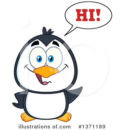 Royalty-Free (RF) Penguin Clipart Illustration by Hit Toon - Stock Sample #1371189