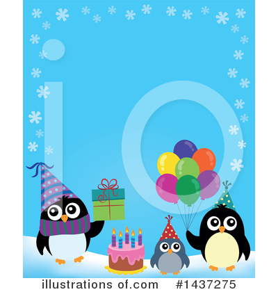 Royalty-Free (RF) Penguin Clipart Illustration by visekart - Stock Sample #1437275