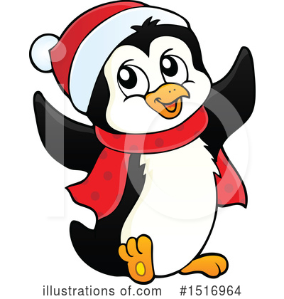 Christmas Penguin Clipart #1516964 by visekart