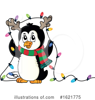 Christmas Penguin Clipart #1621775 by visekart
