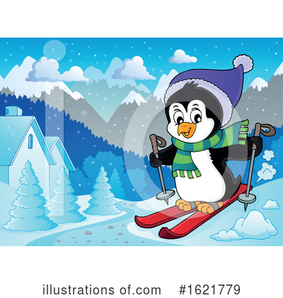 Royalty-Free (RF) Penguin Clipart Illustration by visekart - Stock Sample #1621779