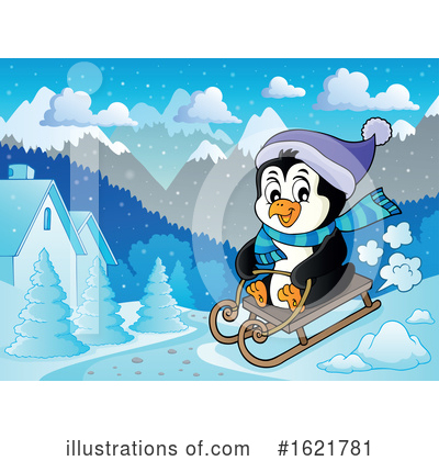 Royalty-Free (RF) Penguin Clipart Illustration by visekart - Stock Sample #1621781
