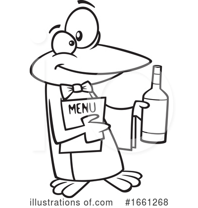 Waiter Clipart #1661268 by toonaday