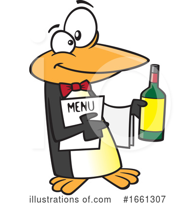 Royalty-Free (RF) Penguin Clipart Illustration by toonaday - Stock Sample #1661307