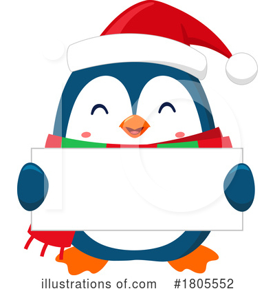 Royalty-Free (RF) Penguin Clipart Illustration by Hit Toon - Stock Sample #1805552