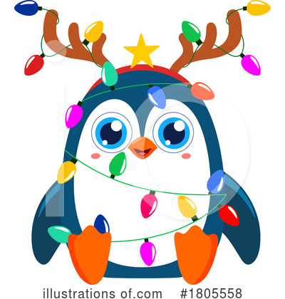 Royalty-Free (RF) Penguin Clipart Illustration by Hit Toon - Stock Sample #1805558