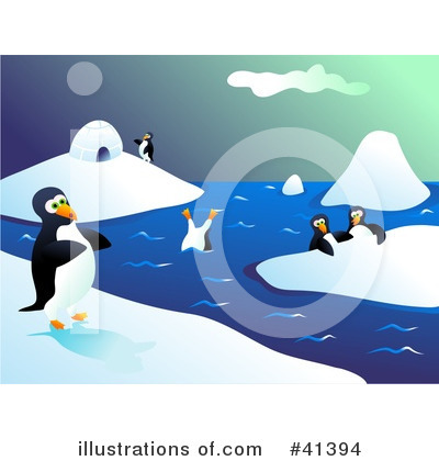 Royalty-Free (RF) Penguin Clipart Illustration by Prawny - Stock Sample #41394