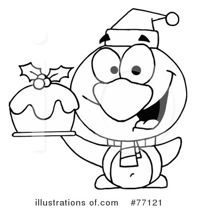 Christmas Pudding Clipart #77121 by Hit Toon