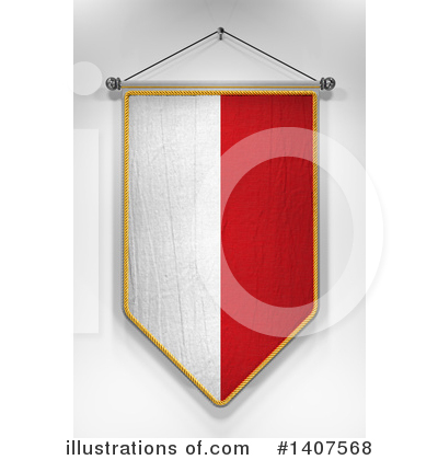 Poland Flag Clipart #1407568 by stockillustrations