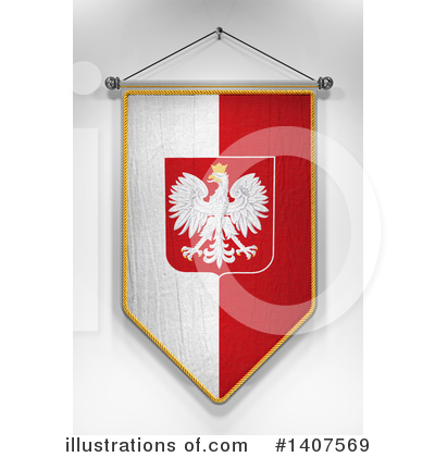 Poland Flag Clipart #1407569 by stockillustrations