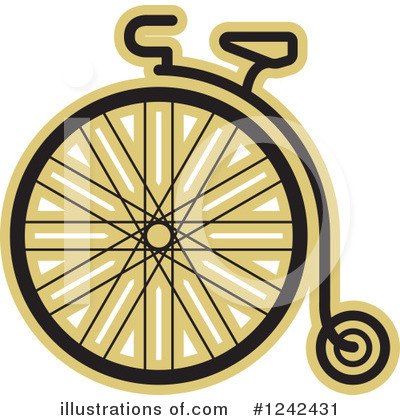 Penny Farthing Clipart #1242431 by Lal Perera