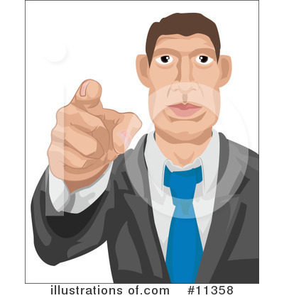 Pointer Finger Clipart #11358 by AtStockIllustration