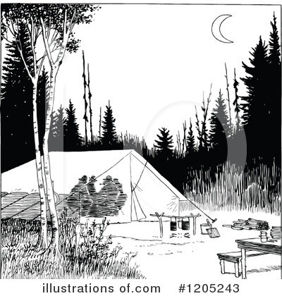 Tent Clipart #1205243 by Prawny Vintage