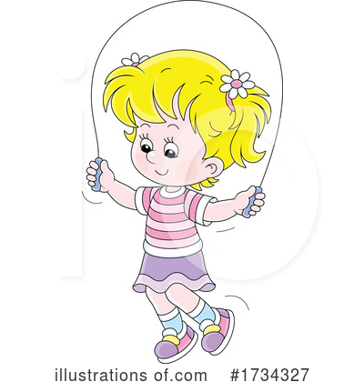 Jumping Rope Clipart #1734327 by Alex Bannykh