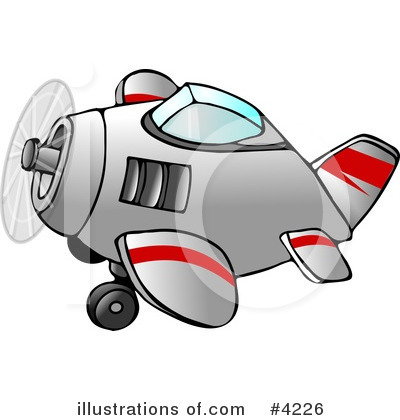 Airplane Clipart #4226 by djart