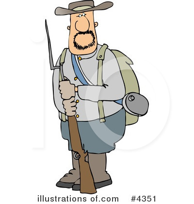 Confederate Soldier Clipart #4351 by djart