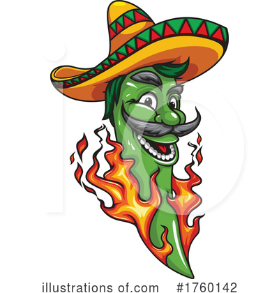 Chili Pepper Clipart #1760142 by Vector Tradition SM
