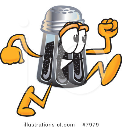 Royalty-Free (RF) Pepper Shaker Clipart Illustration by Mascot Junction - Stock Sample #7979