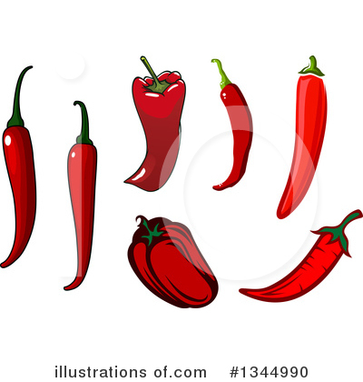 Paprika Clipart #1344990 by Vector Tradition SM