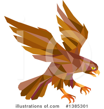 Royalty-Free (RF) Peregrine Falcon Clipart Illustration by patrimonio - Stock Sample #1385301