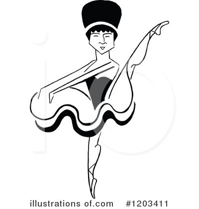 Ballerina Clipart #1203411 by Prawny Vintage