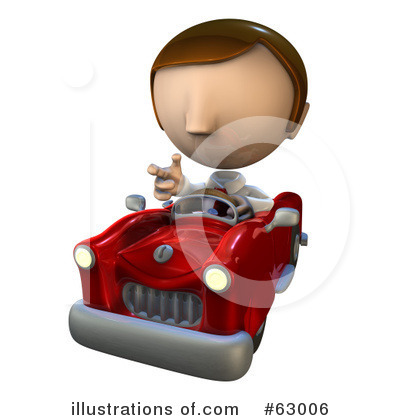 Convertible Clipart #63006 by AtStockIllustration