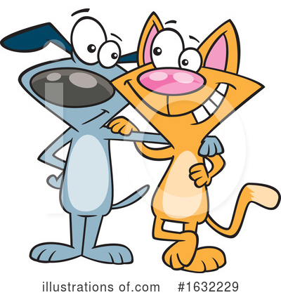 Cats Clipart #1632229 by toonaday