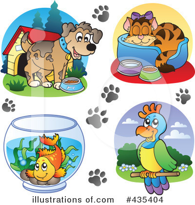 Royalty-Free (RF) Pets Clipart Illustration by visekart - Stock Sample #435404