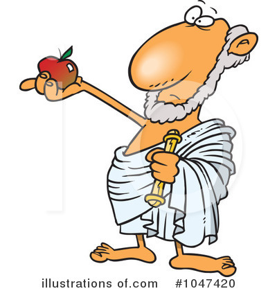 Royalty-Free (RF) Philosopher Clipart Illustration by toonaday - Stock Sample #1047420