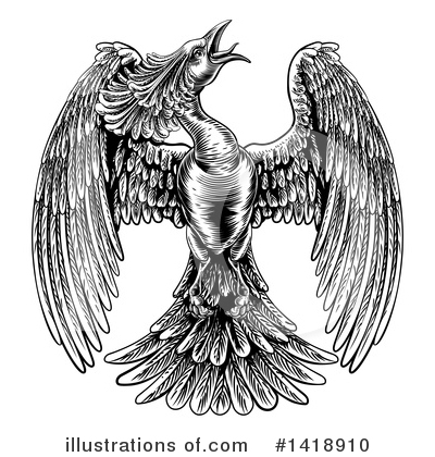 Royalty-Free (RF) Phoenix Clipart Illustration by AtStockIllustration - Stock Sample #1418910