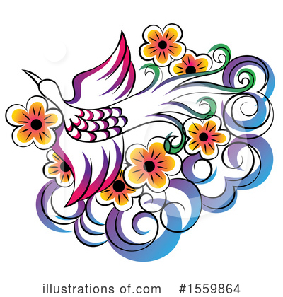 Royalty-Free (RF) Phoenix Clipart Illustration by Cherie Reve - Stock Sample #1559864