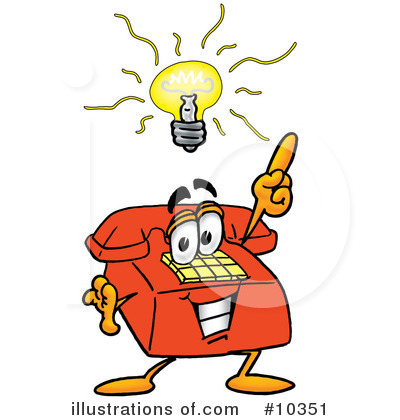 Light Bulb Clipart #10351 by Mascot Junction