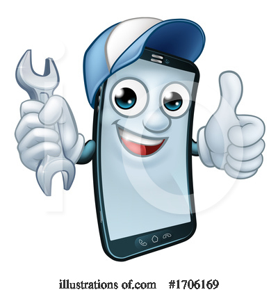 Royalty-Free (RF) Phone Clipart Illustration by AtStockIllustration - Stock Sample #1706169
