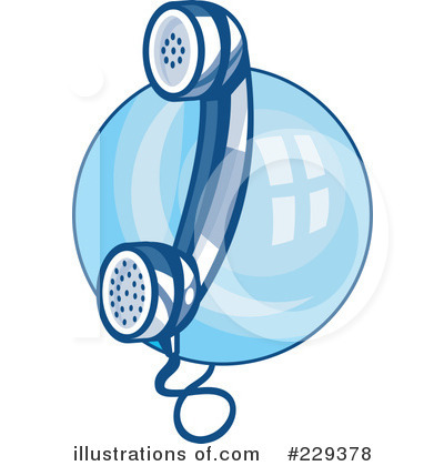 Royalty-Free (RF) Phone Clipart Illustration by patrimonio - Stock Sample #229378