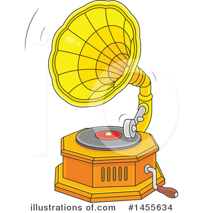 Phonograph Clipart #1455634 by Alex Bannykh