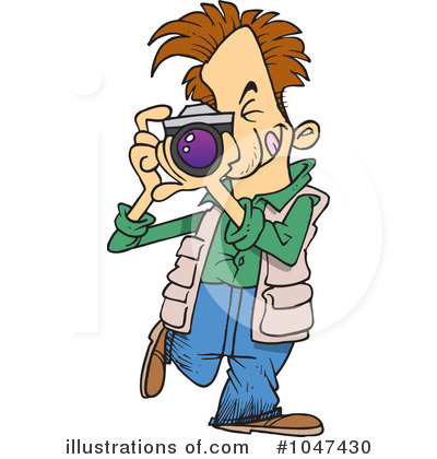 Royalty-Free (RF) Photographer Clipart Illustration by toonaday - Stock Sample #1047430